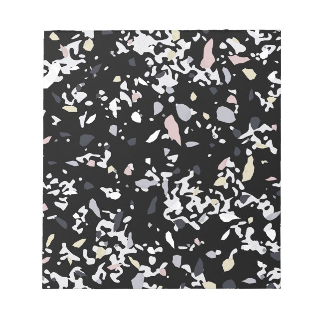 Marble Struktur Black Anteckningsblock (Framsida)