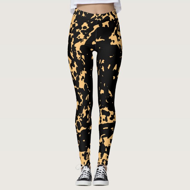 Marble Struktur Cute Leggings (Framsida)