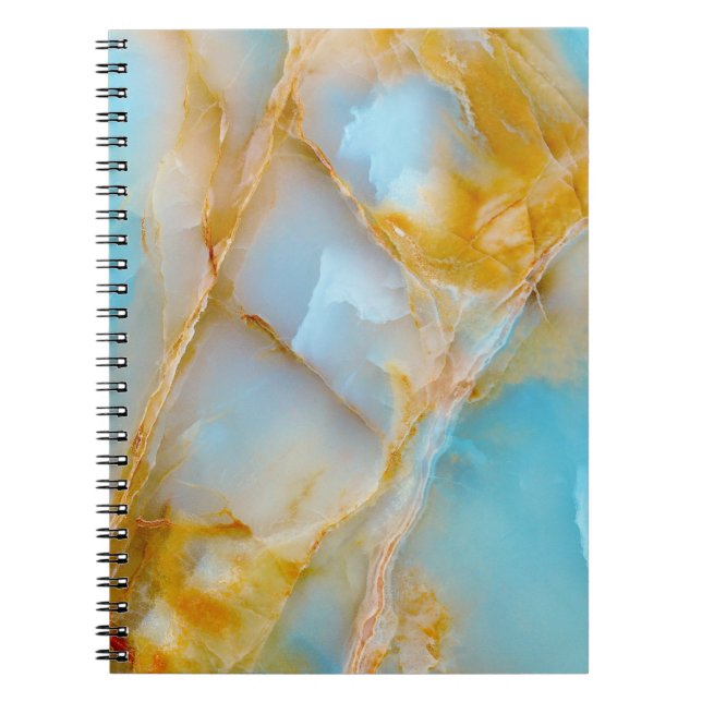 Marble struktur, färglös onyx insida. anteckningsbok (Framsidan)