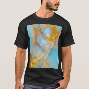 Marble struktur, färglös onyx insida. t shirt