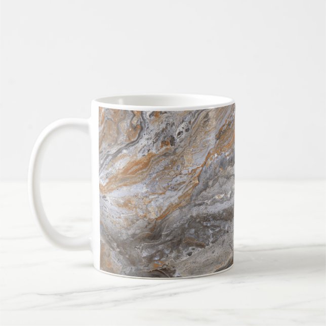 Marble Struktur: Italienska Limestone Elegance. Kaffemugg (Vänster)
