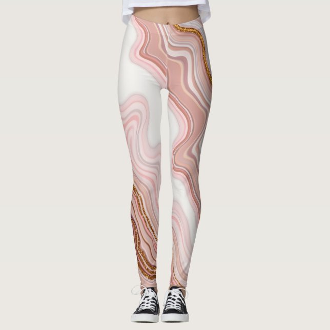 Marble Struktur Leggings (Framsida)
