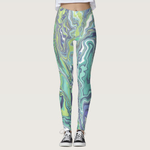 Marble Struktur Mönster Cute Leggings