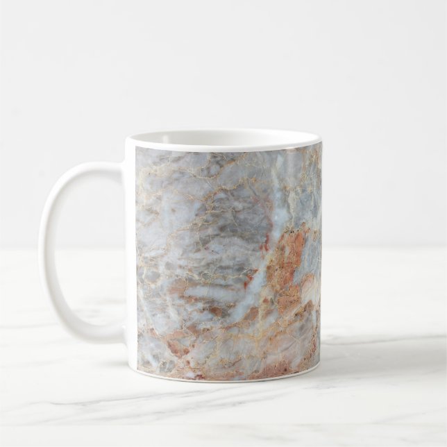 Marble struktur, mönster med hög upplösning kaffemugg (Vänster)