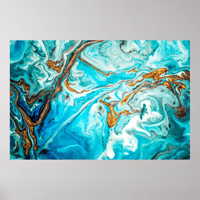 Marble struktur. Östra. Contemporary Poster (Framsidan)