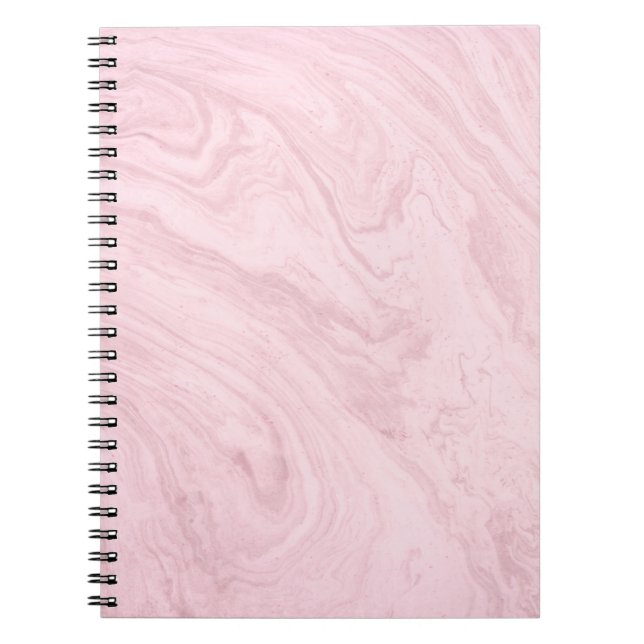 Marble struktur rosa lavender anteckningsbok (Framsidan)