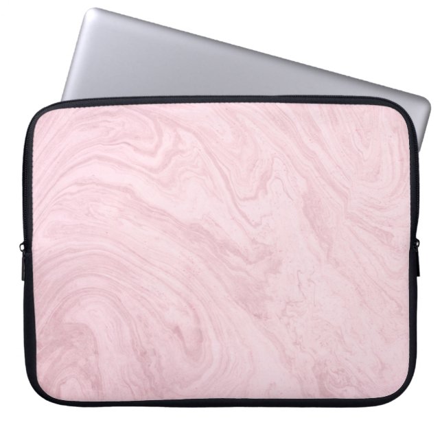 Marble struktur rosa lavender laptop fodral (Framsidan)