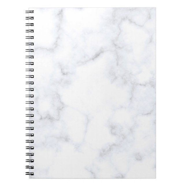 Marble struktur vit mönster anteckningsbok (Framsidan)