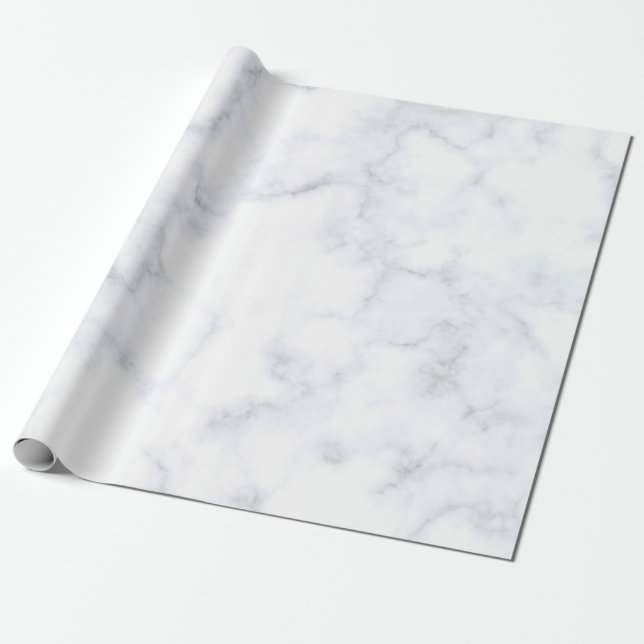 Marble struktur vit mönster presentpapper (Utrullad)