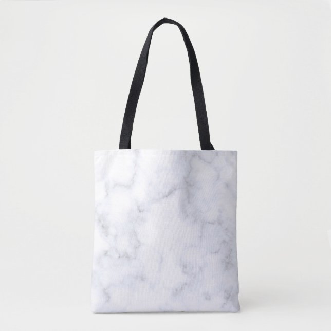 Marble struktur vit mönster tygkasse (Framsida)
