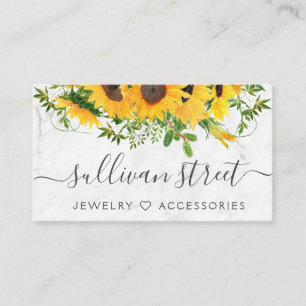 Marble Sunros Jewelry Boutique Visitkort