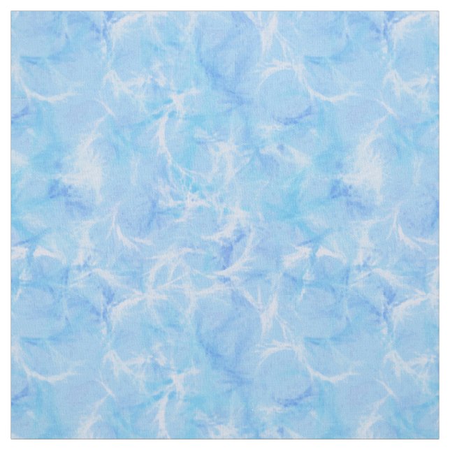 Marble swir print - blått himlar tyg (Provkarta)