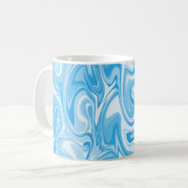 Marble Swirl Struktur - Blue Tones Kaffemugg