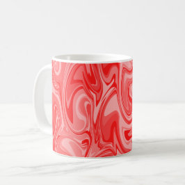 Marble Swirl Struktur - Red Tones Coffee Mugg