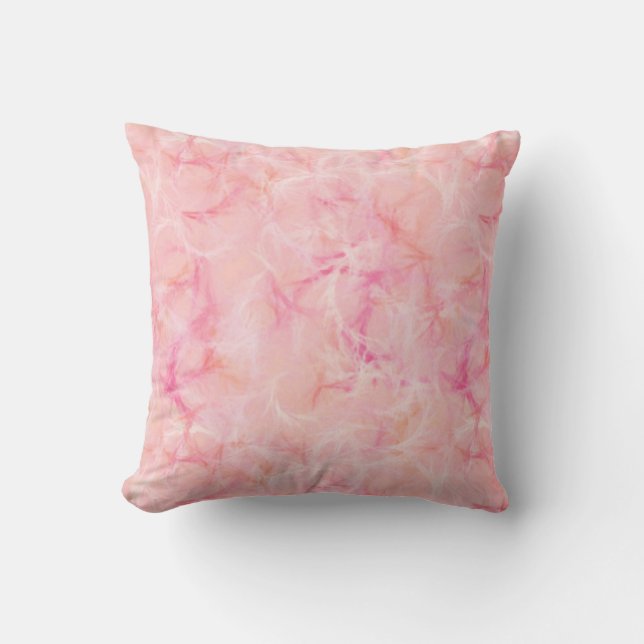 Marble swirl tryck - korall rosa kudde (Framsida)