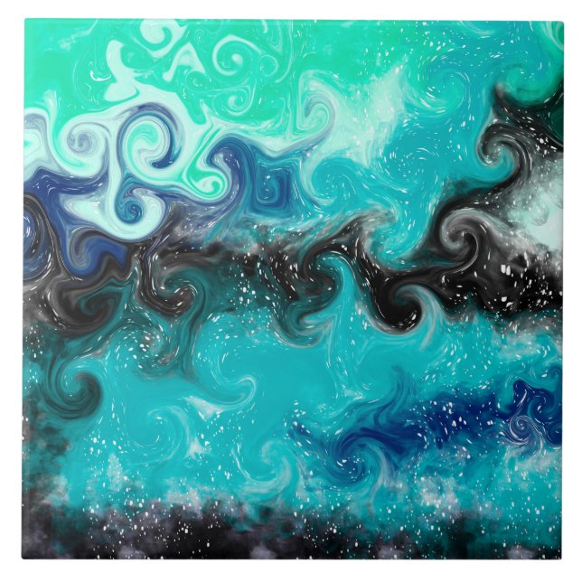 Marble Swirls Kakelplatta (Framsidan)