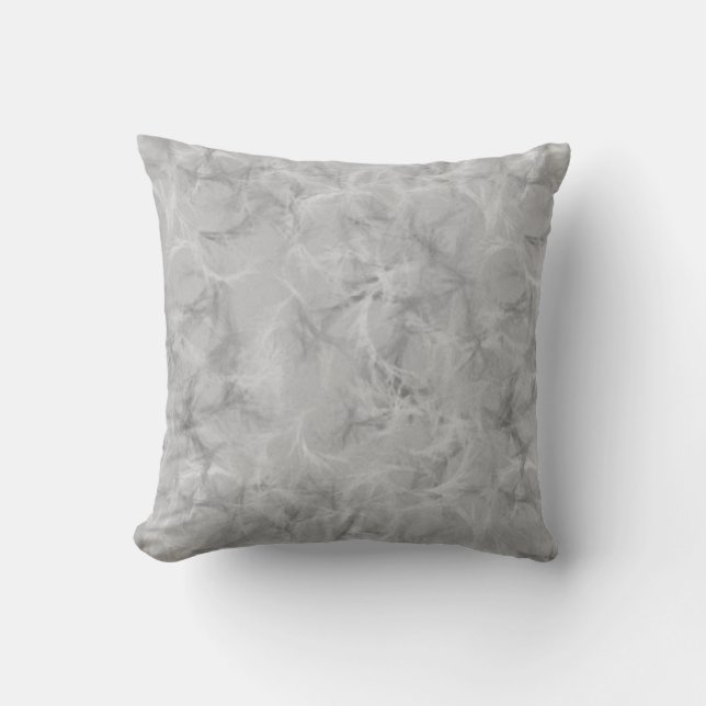 Marble swirrt print - mjukt grått kudde (Framsida)