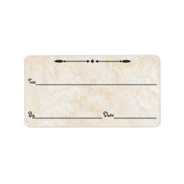 Marble Tea/Coffee/ETC. Canister Labels Adressetikett