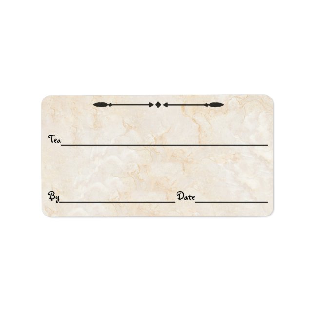 Marble Tea/Coffee/ETC. Canister Labels Adressetikett (Framsidan)