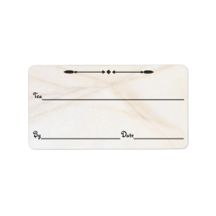 Marble Tea/Coffee/ETC. Canister Labels Adressetikett