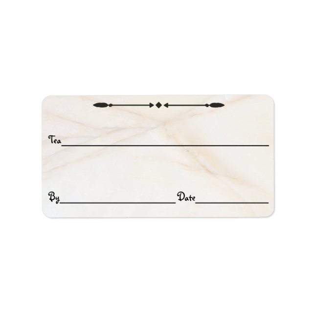 Marble Tea/Coffee/ETC. Canister Labels Adressetikett (Framsidan)