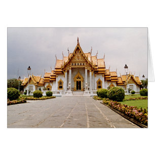 Marble Temple från Guld över Lejona Khmer-kort Hälsningskort