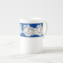 Marble Tendrils på Bone China Mugg Benporslin Mugg