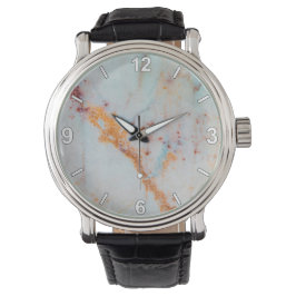 Marble Texture Wrist Watch Modern Minimal Style Armbandsur
