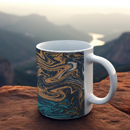 Marble Tile Färg Kaffemugg