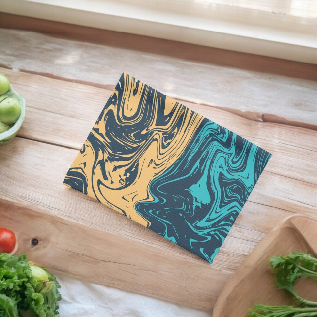 Marble Tile Färg Kökshandduk (Kitchen Towel)