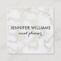 Marble Titta med Affärskortet Faux Guld accents