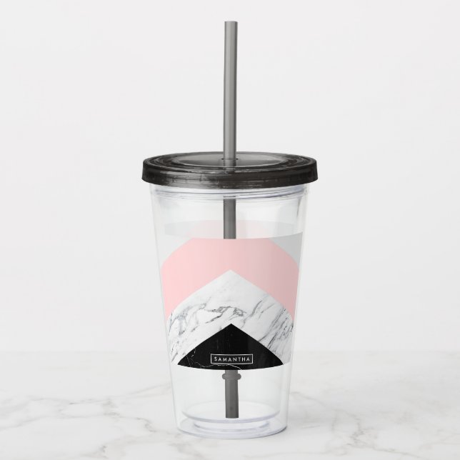 Marble Triangles Take Away Mugg (Framsida)