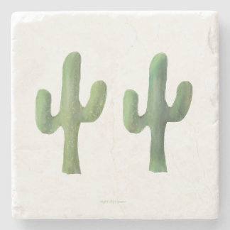 Marble Trivet | Cacti Set Stenunderlägg