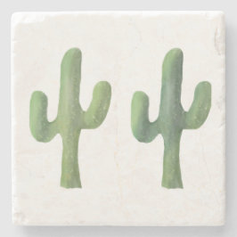Marble Trivet | Cactus Two | Stenunderlägg