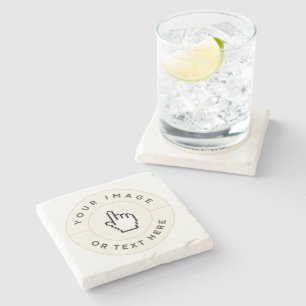 Marble Underlägg - Anpassningsbar (lägg till bild/