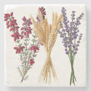 Marble Underlägg - Heather, Wheat & Lavender