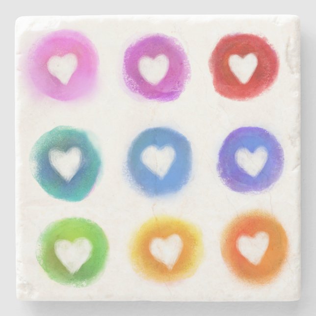 Marble Underlägg med kvadratisk bilder (Framsidan)