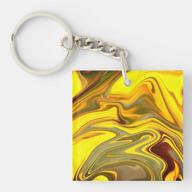 Marble Vågar Gult Digital Papper-55448 (Framsidan)