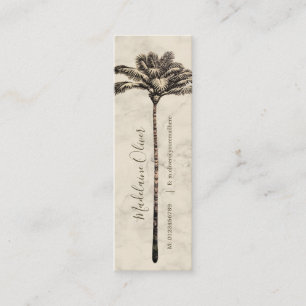 Marble vintage Träd Tropical Elegant Marble Mini Visitkort