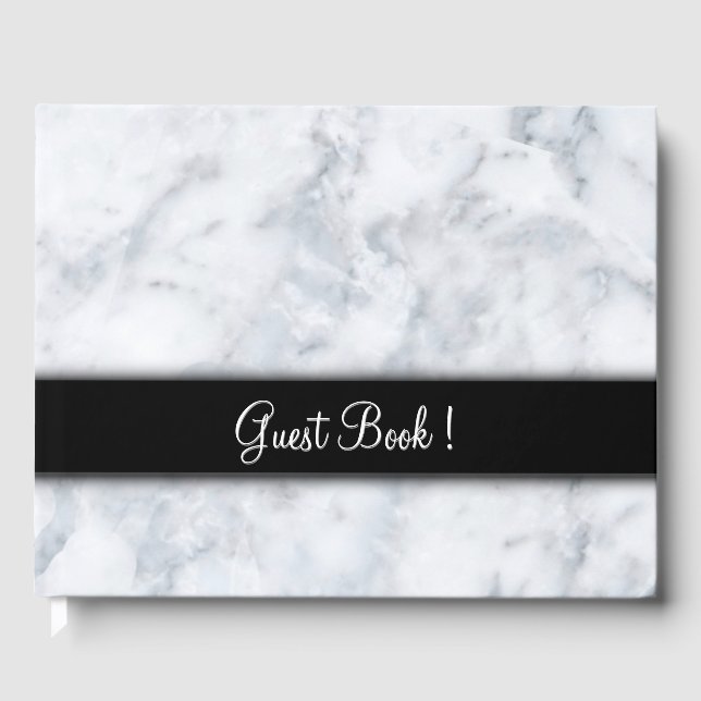 Marble W Black Sash Guest Bok (Framsida)