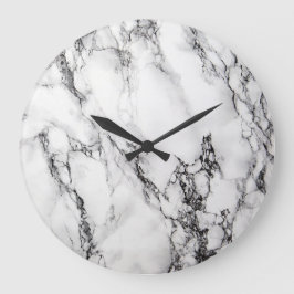 Marble Wall Clock Stor Klocka
