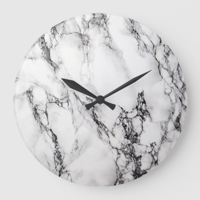 Marble Wall Clock Stor Klocka (Framsida)