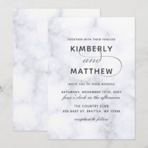 Marble Wedding-inbjudan
