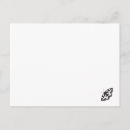 Marble White Butterfly Card Vykort