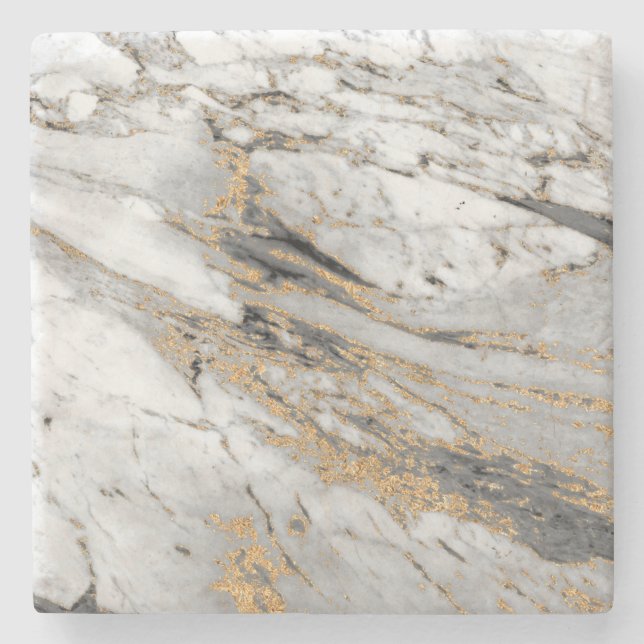 Marble with Guld Streak Slab Modern  Stenunderlägg (Framsidan)