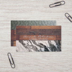 Marble Wood Carpeting Visitkort