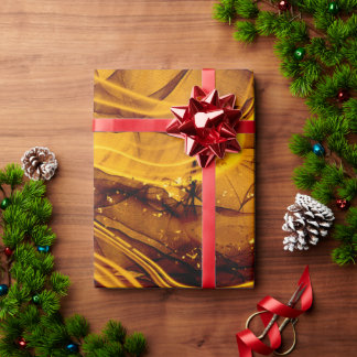 MARBLED MÖNSTER WRAPPING PAPPER PRESENTPAPPER