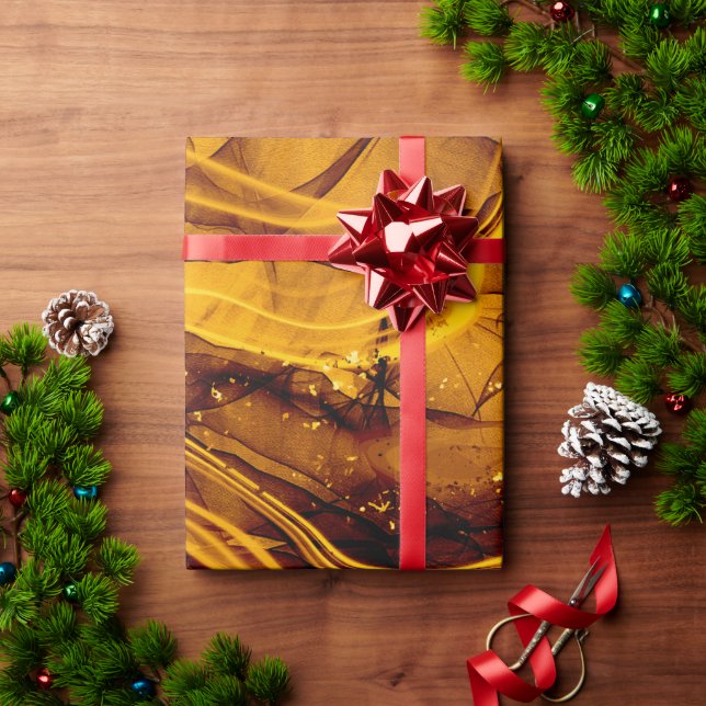 MARBLED MÖNSTER WRAPPING PAPPER PRESENTPAPPER (Julgåva)