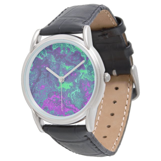 Marbled Neon  Armbandsur (Vinklad)