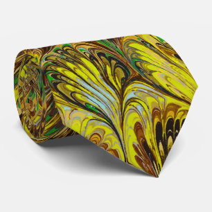 MARBLED PAPPER,ABSTRAKT GULT PEACOCK MÖNSTER SLIPS